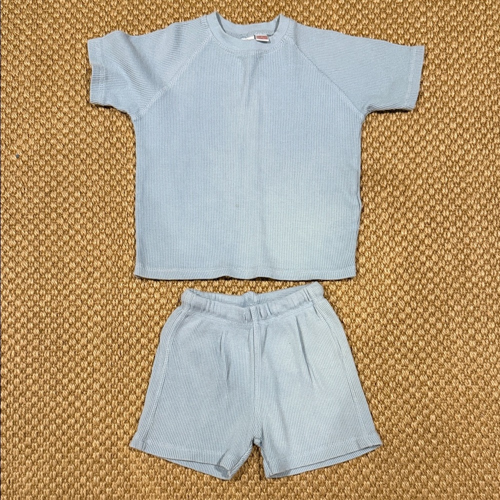 Zara Soft Blue Knit Fabric